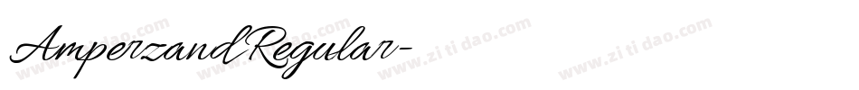 Amperzand Regular字体转换
